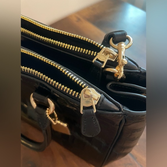 Brand New without tags Coach Black Crocodile Surrey Carryall Bag - Picture 13 of 13